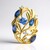 Ciondolo in oro con Zaffiro Blu di Tuléar (de Melo Gold)