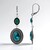 Orecchini in argento con Turchese Kingman Mohave Blu (Jones Lee)
