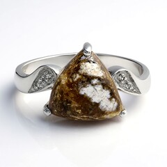 Anello in argento con Magnesite