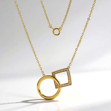 Collana in argento con Topazio Bianco