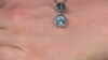 Colgante en plata con Topacio azul cielo