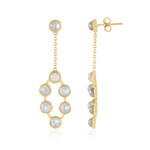 Orecchini in argento con Labradorite Blu Maniry (KM by Juwelo)