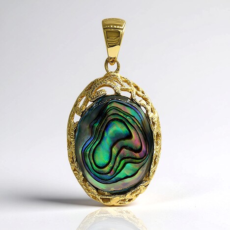 Ciondolo in argento con Conchiglia Abalone (Art of Nature)