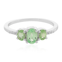 Merelani-Mint-Granat-Silberring