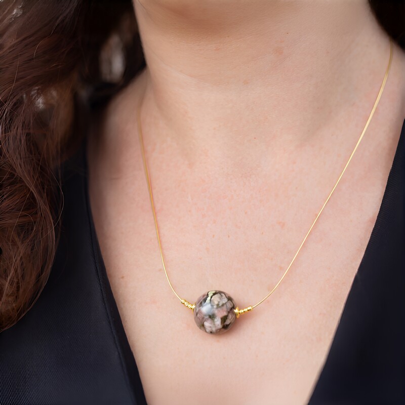 Eudialyte Silver Necklace