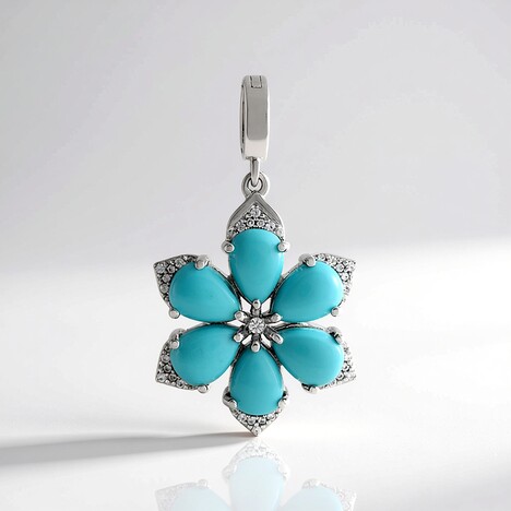 Ciondolo in argento con Turchese
