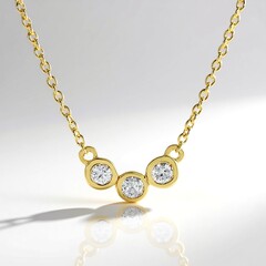 Collana in argento con Diamante I2 (H)
