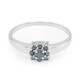 Zilveren ring met een Fancy diamant