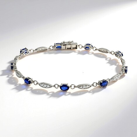Bracciale in oro con Zaffiro Ceylon Blu (CIRARI)