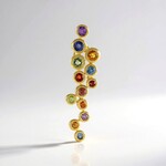 Ciondolo in argento con Zaffiro Fancy