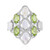 Anillo en plata con Peridoto de Arizona
