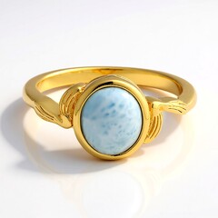 Anello in argento con Larimar