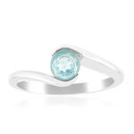 Blauer Apatit-Silberring