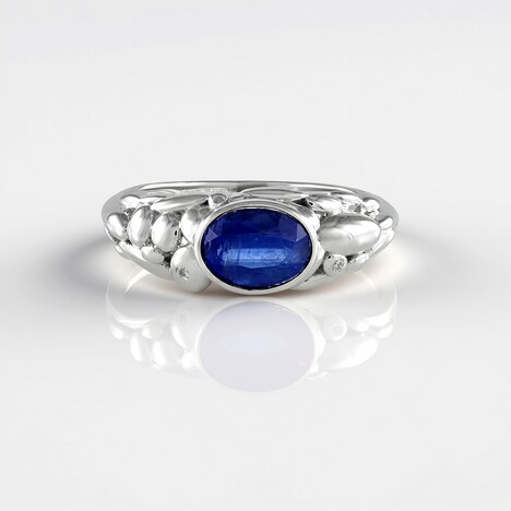 Anello in argento con Cianite del Nepal (SAELOCANA)