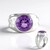 Anello in argento con Ametista Uruguay (de Melo Essence)