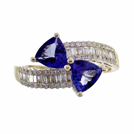 AAA-Tansanit-Goldring