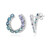 Boucles d'oreilles en argent et Topaze bleu de Londres