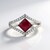 Anello in argento con Rubino del Madagascar