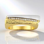 Bague en argent et Saphir blanc