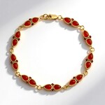 Carnelian Silver Bracelet (KM by Juwelo)