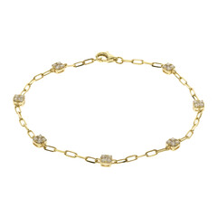Gouden armband met SI1 (H) Diamanten