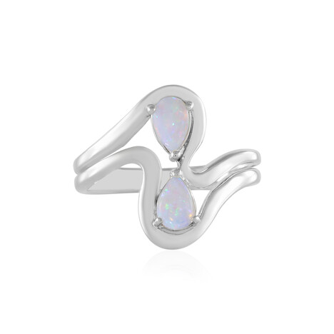 Zilveren ring met Australische opalen