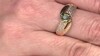 Anillo en oro con Turmalina verde de Brasil (AMAYANI)