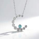 Collana in argento con Grandidierite