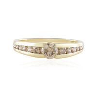 Gouden ring met een I2 Champagne Diamant