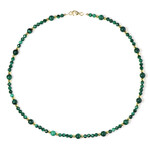 Collana in argento con Ematite Dorata (Riya)