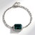 Bracciale in argento con Fluorite Blu Caraibico