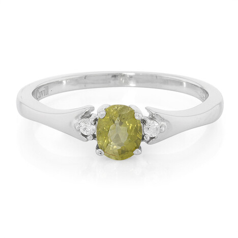 Cuprian Tourmaline Silver Ring