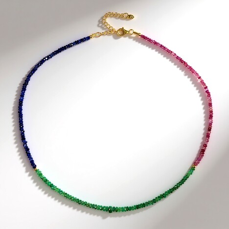 Collana in argento con Smeraldo Zambia