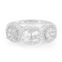Bague en argent et Pétalite