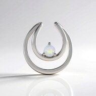 Pendentif en argent et Opale Welo (Adela Silber)