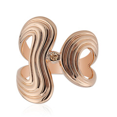 Anello in argento con Diamante Rose de France SI1 di Argyle