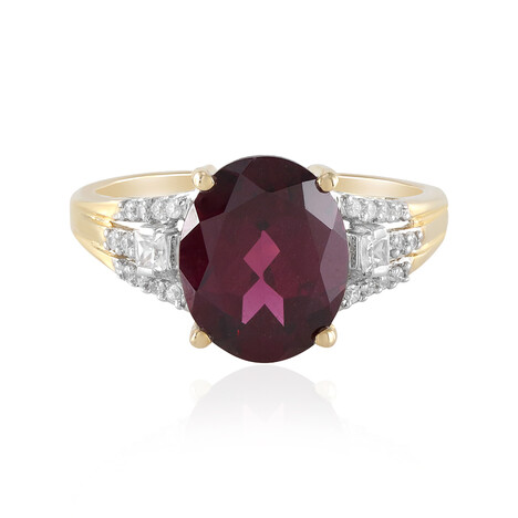 Magenta-Granat-Goldring