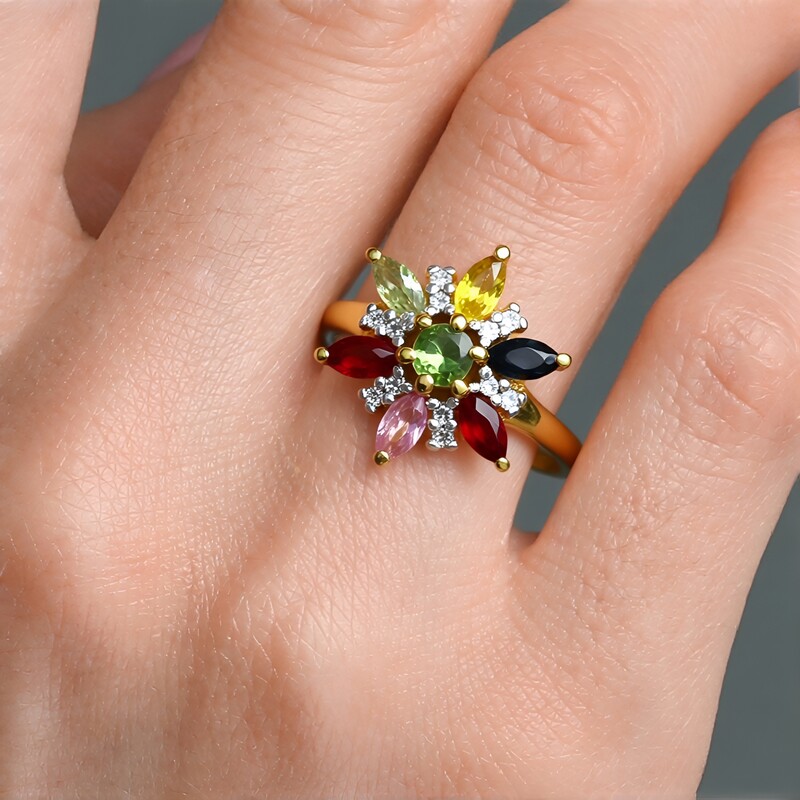 Anillo en plata con Zafiro rosado