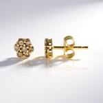 Orecchini in argento con Diamante Champagne I2 (de Melo Essence)