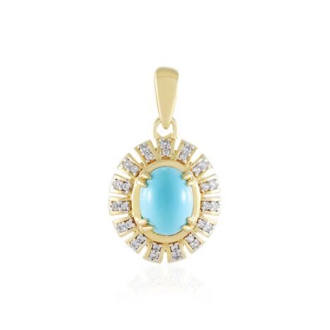 Colgante en plata con Turquesa bella durmiente (Faszination Türkis)