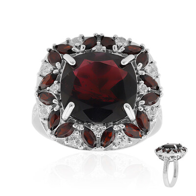 Anello in argento con Granato d’India