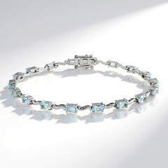 Bracciale in argento con Ambligonite