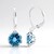 Orecchini in argento con Topazio Blu Svizzero