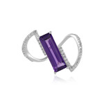Sambia-Amethyst-Silberring (de Melo Essence)