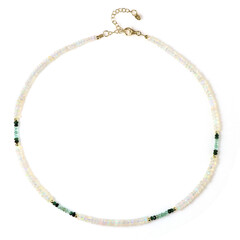 Welo Opal Silver Necklace (Riya)