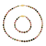 Set en plata con Turmalina (Riya)