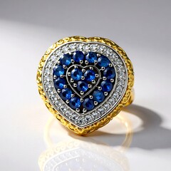 Anello in argento con Zaffiro Blu