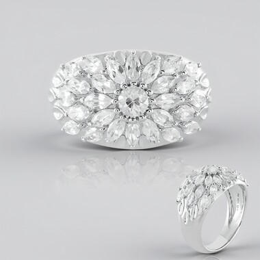 Anillo en plata con Zircón (SAELOCANA)