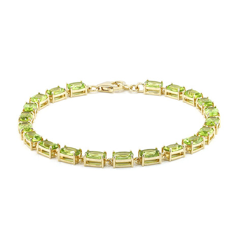 Zilveren armband met Birmese Peridoots