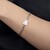 White Topaz Silver Bracelet